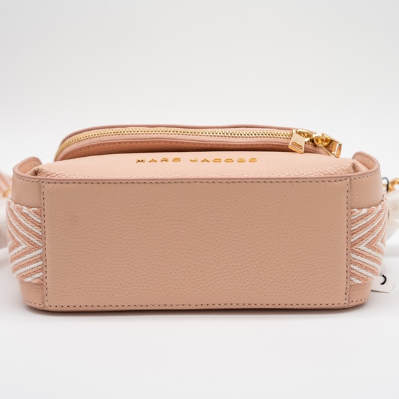 Marc Jacobs Groove 2.0 Webbing Mini Messenger Bag Rose Pink Leather - Picture 9 of 12